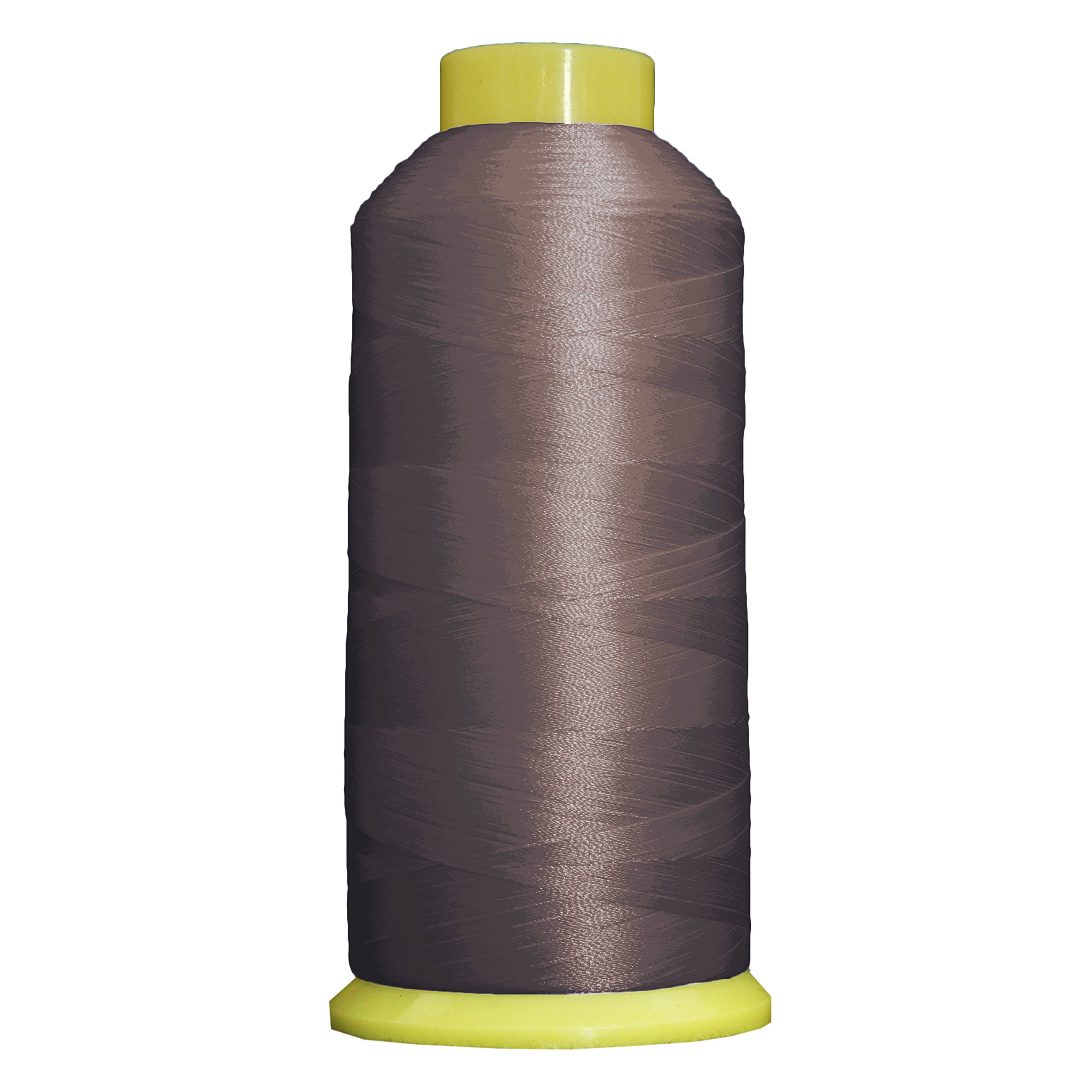 Threadart 5000m Polyester Embroidery Thread Cones - 40wt (5500 Yards) for Janome, Bernina Sewing & Embroidery Machines | No. 398 Grey Rod | Perfect for Quilting, Apparel & Home Decor Projects