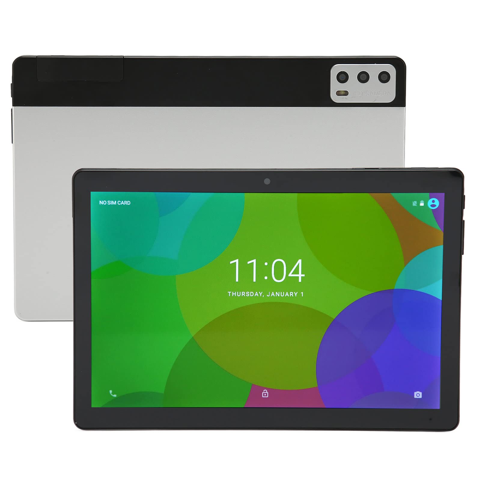 Bewinner 10-inch Android 11 Tablet with 1080x1960 IPS HD Screen, 4GB RAM 256GB Storage, Octa-Core Processor, Dual SIM 4G LTE Calling, Dual Band WiFi Bluetooth - Perfect for Work, Study & Entertainment (Silver)