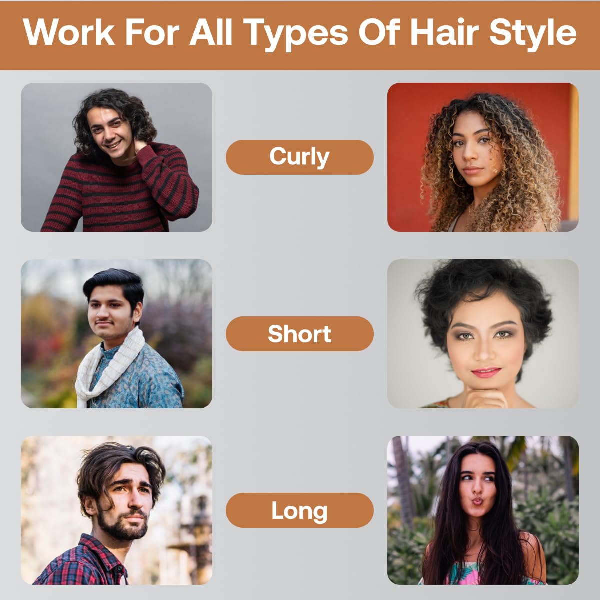 Premium Round Hair Brush Comb for Men & Women - Wooden Handle with Anti-Slip Grip & Natural Bristles | Volumizing, Straightening, Curling & Blow Drying Styling Tool | Perfect for Salon, Home Hair Care & Travel Styling
