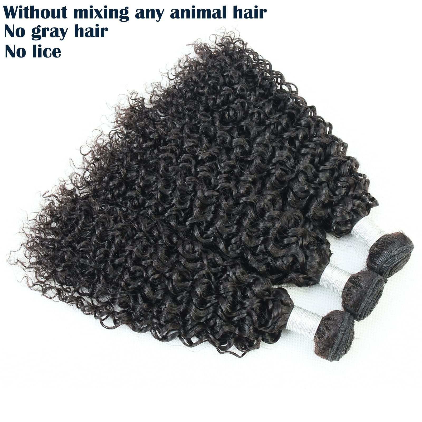 12A Brazilian Human Hair Bundles 22 24 26 Inch - 100% Unprocessed Remy Hair Extensions with Jerry Curl for Natural Look - Perfect for Weaving, Styling, and Special Occasions
