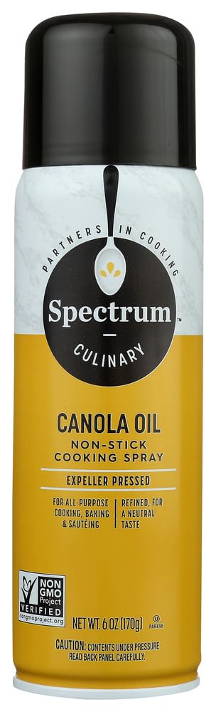 Healthy Spectrum Essentials Canola Oil Cooking Spray - 6 oz, Non-GMO, Gluten-Free for Baking, Frying & Grilling - Perfect for Healthy Cooking & Meal Prep