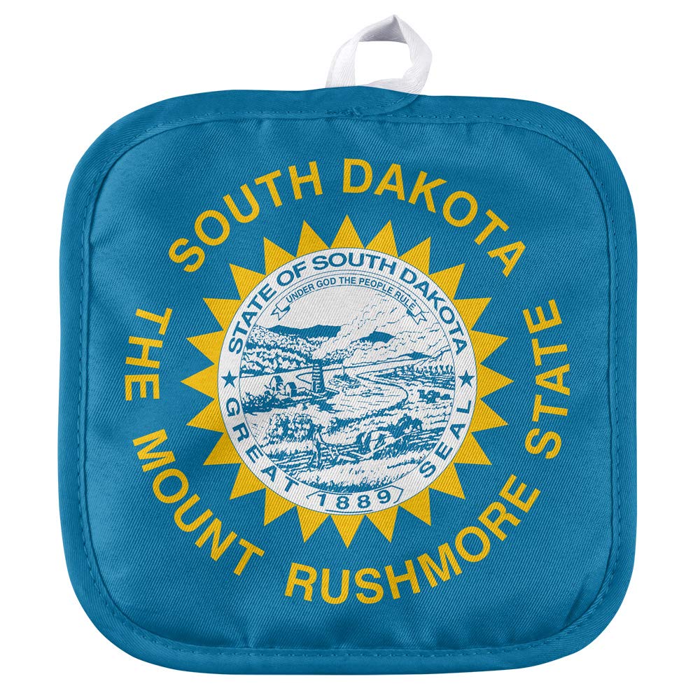 South Dakota State Flag Pot Holder - Heat Resistant Kitchen & BBQ Mitt for Indoor/Outdoor Use - Perfect for Cooking, Grilling, and Displaying State Pride
