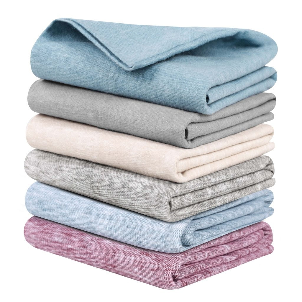 Premium Melange Flannel Cotton Two-Toned Brushed Pillowcase Set of 2 - Soft & Cozy Bedding for Winter Nights - Perfect for Home, Hotel, and Gift Giving