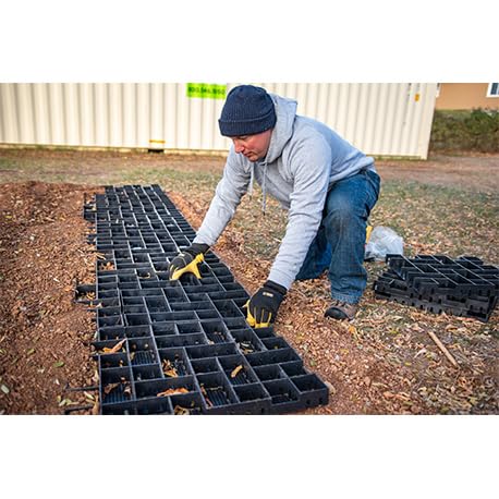 Permeable Gravel Pavers (4-Pack) - DIY Driveway, Patio & Storage Pad Solution for Landscaping & Outdoor Projects - Yardfully