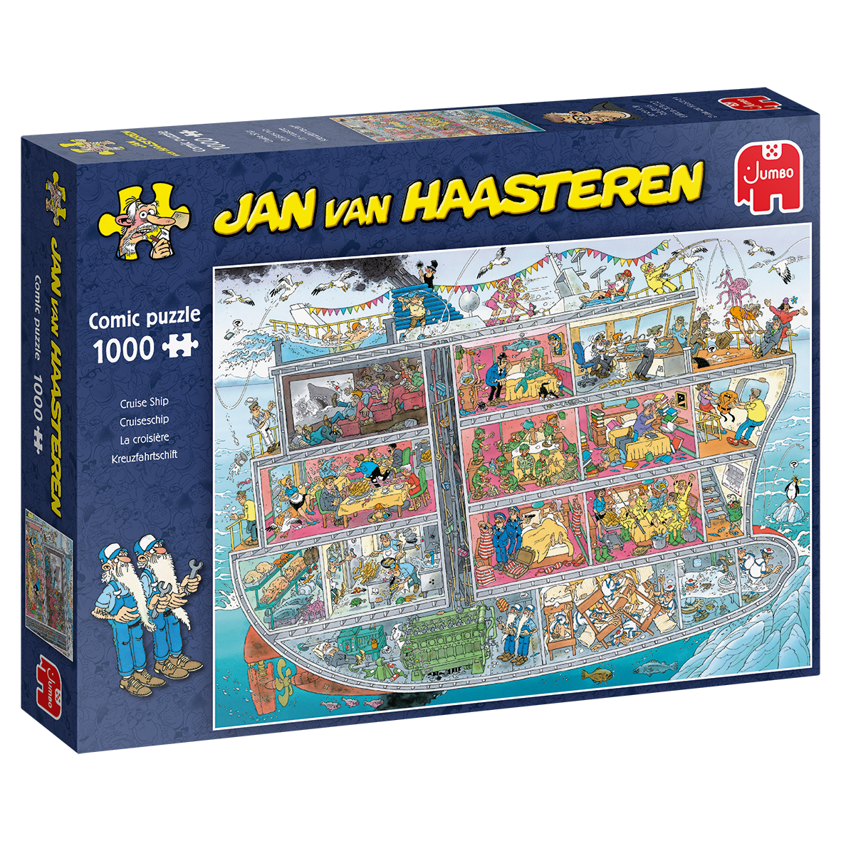 Jan Van Haasteren 1000 Piece Jigsaw Puzzle - Cruise Ship Theme | Challenging Adult Puzzle for Relaxation & Family Game Night | Perfect for Home Decor & Gift Giving