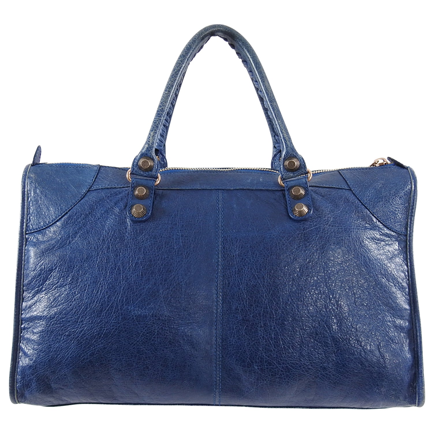 Balenciaga Blue Lambskin Large Giant 21 Work Bag - Luxury Designer Handbag for Women, Perfect for Office, Travel & Everyday Use
