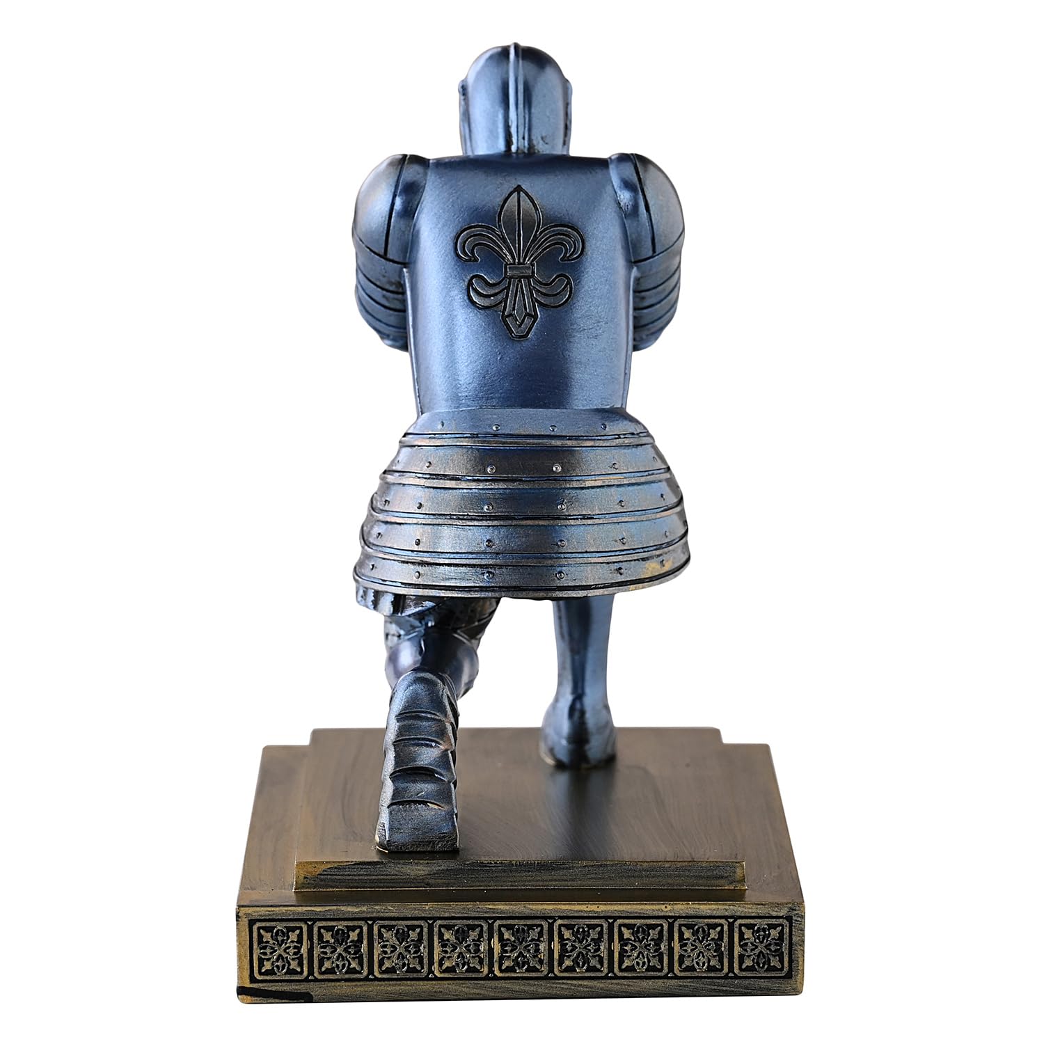 Knight Pen Holder - Resin Desk Organizer with Cool Pen, Office & Home Decor Gift (Blue) | Perfect for Workstation, Study Table & Gamer Setup