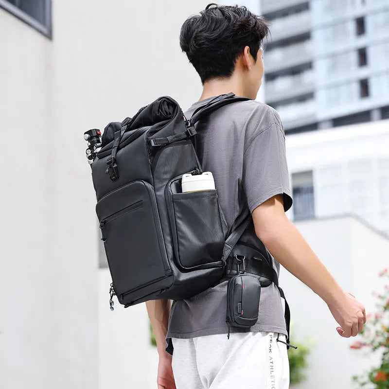 Ulanzi BT01 Professional Business Travel Backpack - Lightweight Laptop Backpack with USB Charging Port, Water Resistant & Anti-Theft Design - Perfect for Business Trips, Commuting & Air Travel