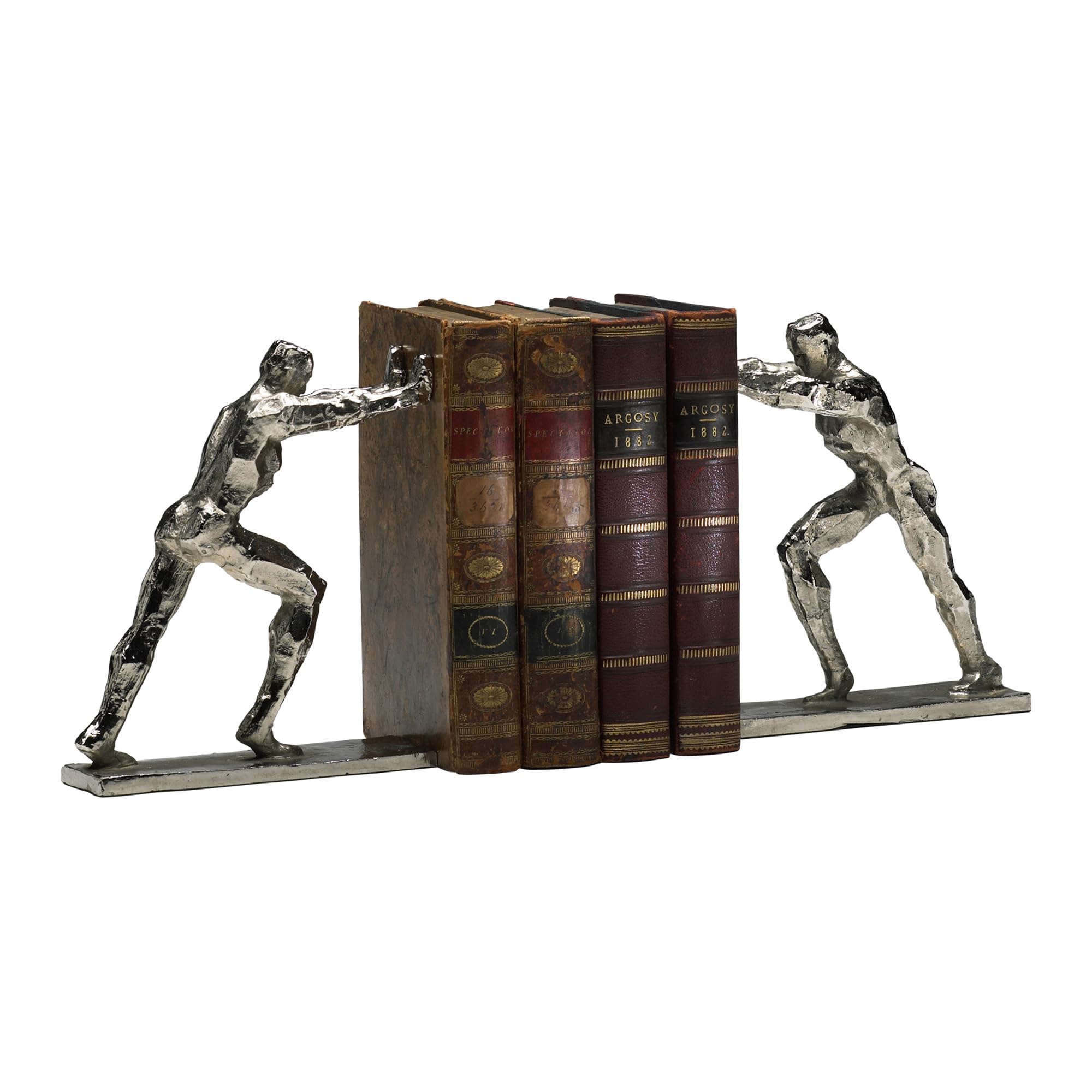 Cyan Design 02106 Iron Man Bookends - Set of 2 Heavy Duty Metal Bookends for Comic Book & Collectibles Display - Perfect for Home Office, Library, and Marvel Fan Room Decor