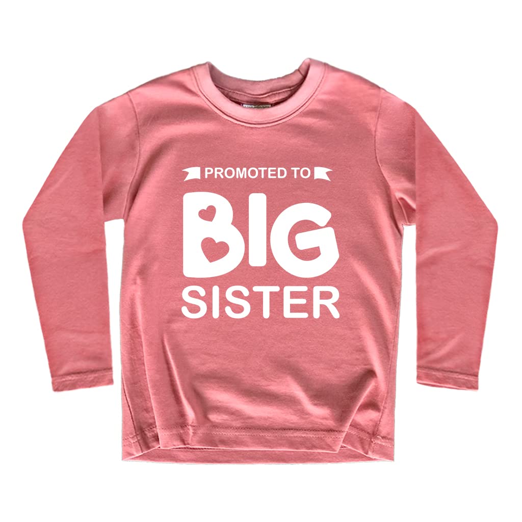 Big Sister Announcement Outfit for Toddler Girls - Cute Baby Sister Shirt for Sibling Reveal & Family Photos