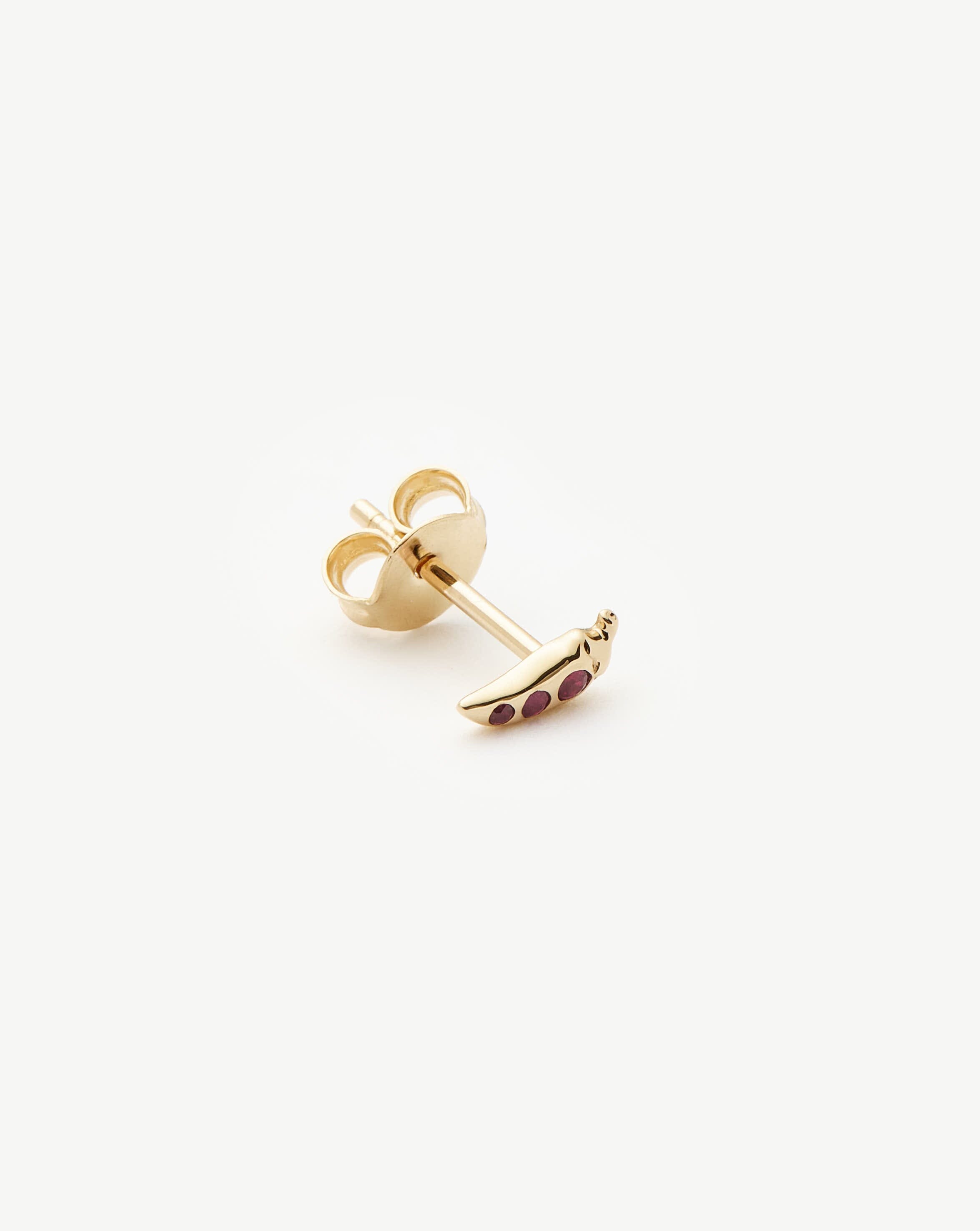 14K Solid Gold Ruby Stud Earrings for Women | Genuine Ruby Gemstone Jewelry | Perfect for Everyday Wear, Gifts & Special Occasions