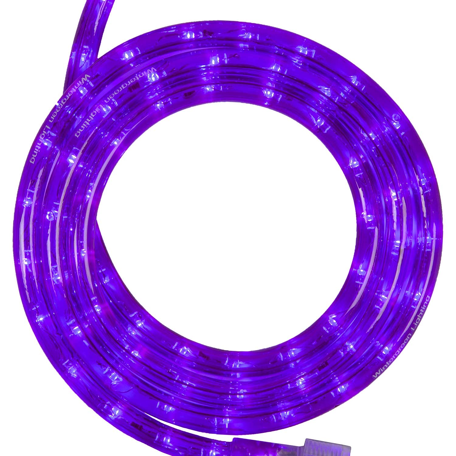 18ft Purple LED Halloween Rope Lights for Outdoor Decor - Waterproof 120V String Lights with Rope Clips & Power Cord - Perfect for Halloween Party, Yard, Porch, and Holiday Lighting