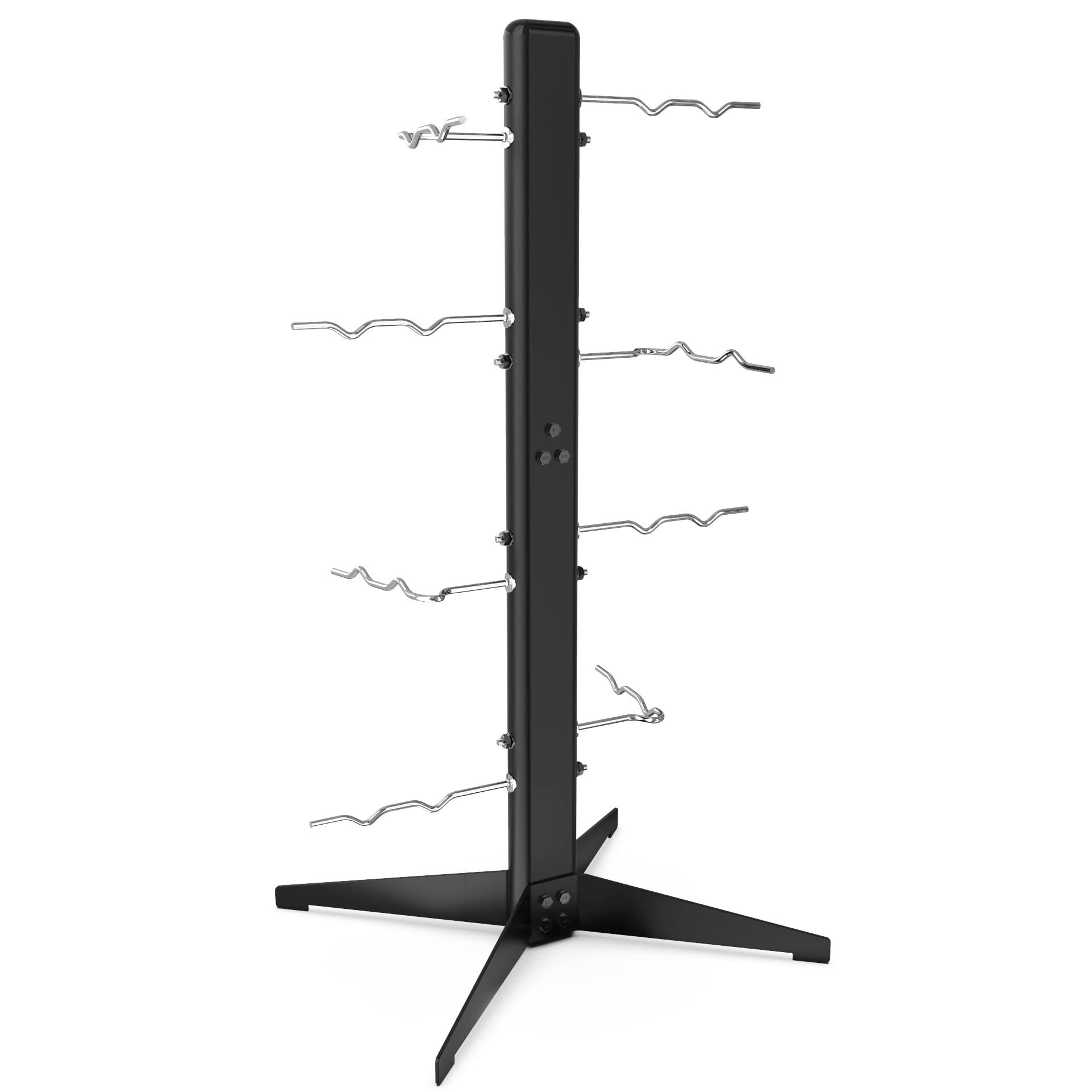 Synergee Cable Attachment Rack - Free Standing & Wall Mounted Gym Storage Organizer for Resistance Bands, TRX Straps & Exercise Equipment | Home Gym & Commercial Fitness Studio Use