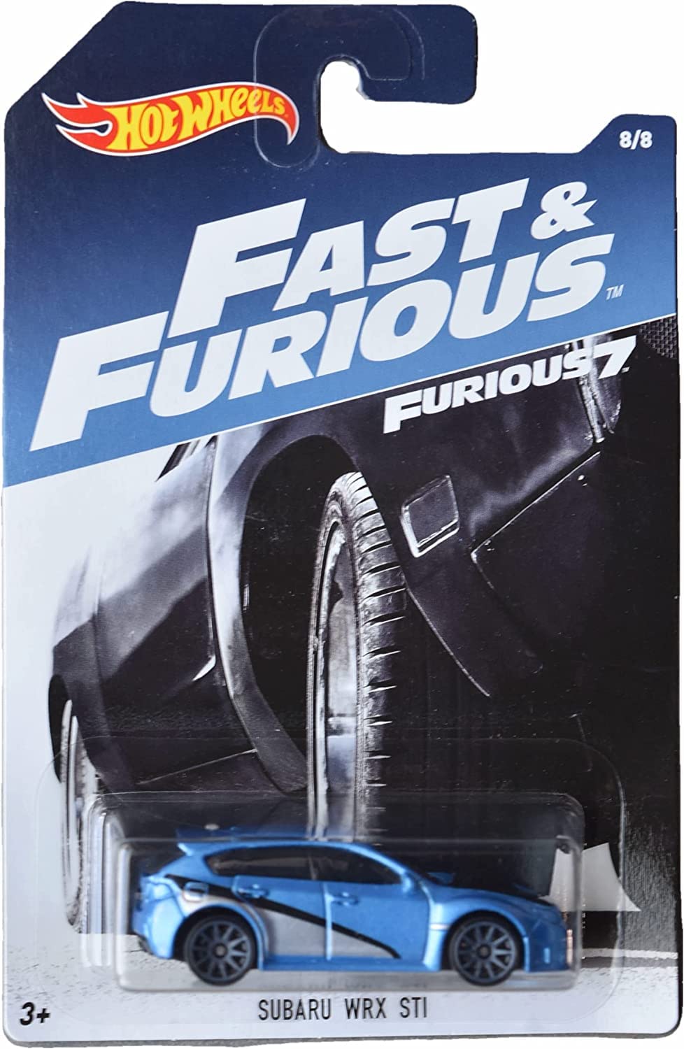 Hot Wheels Subaru WRX STI Fast & Furious Die-Cast Car - Blue 1:64 Scale Toy Vehicle for Kids & Collectors - Perfect for Play, Display & Racing Games