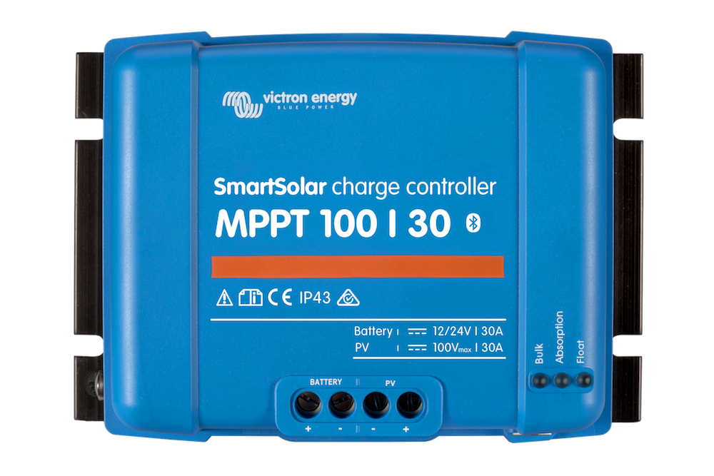 SmartSolar MPPT 100/30 Charge Controller (12V/24V 30A) - High Efficiency Solar Panel Regulator for RV, Boat & Off-Grid Power Systems