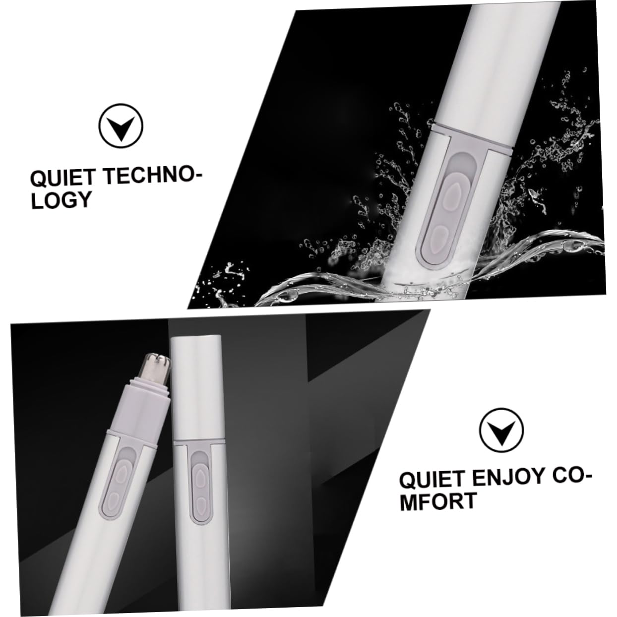 Electric Nose Hair Trimmer for Men - Portable & Waterproof Nose Hair Clipper with Precision Blades for Beard, Ear & Facial Hair Grooming - Perfect for Travel, Home & Personal Care Routine