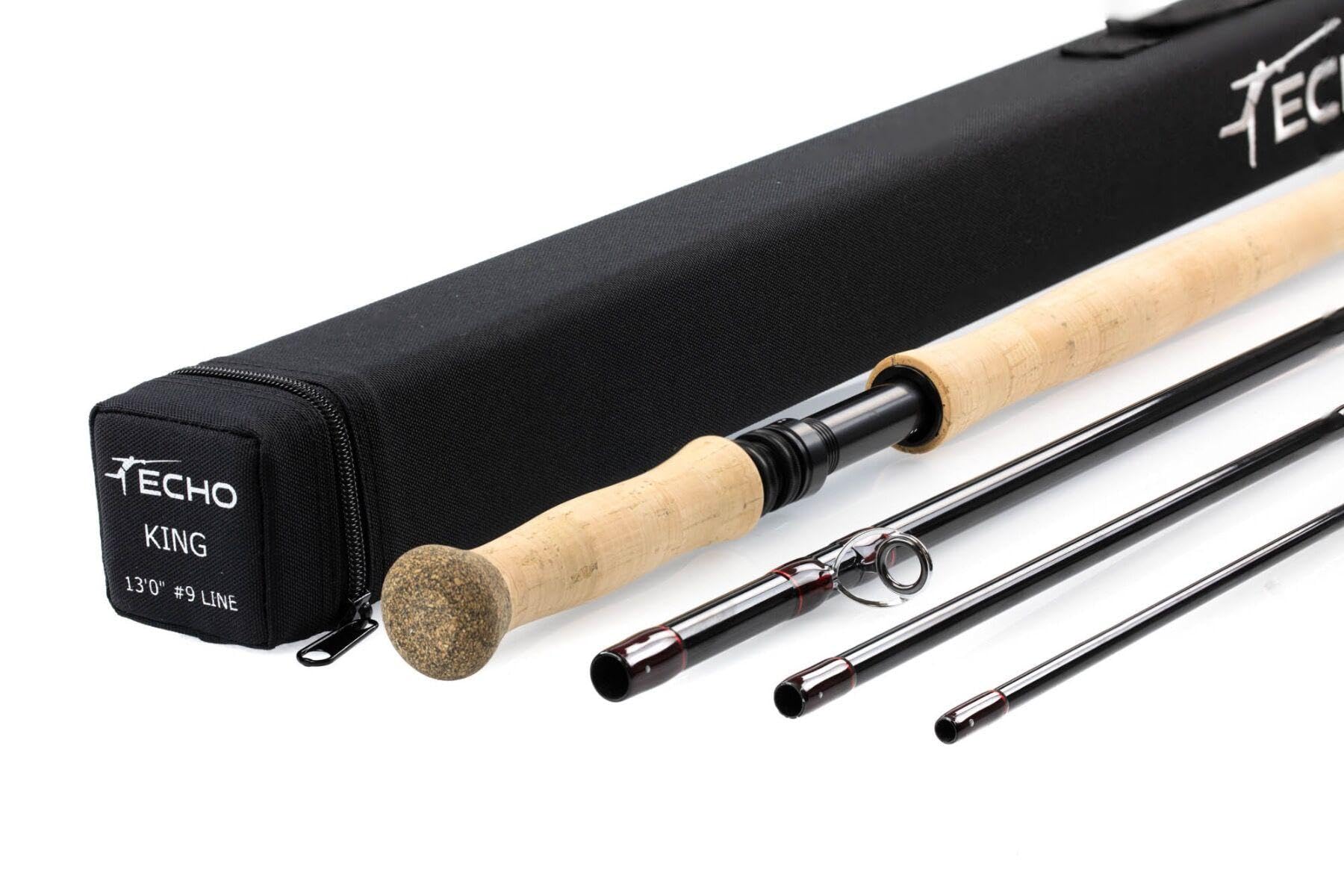 Echo King Two Handed Fly Rod - Premium Salmon & Steelhead Fishing Rod for River & Saltwater Fly Fishing | Perfect for Casting in Large Rivers & Coastal Waters