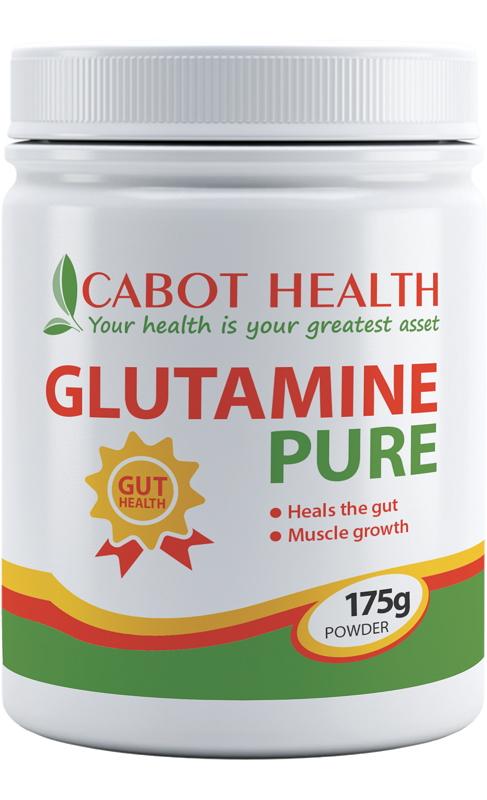 Premium Cabot Health Glutamine Pure Powder - 500g Unflavored L-Glutamine Supplement for Muscle Recovery, Gut Health & Immune Support - Ideal for Athletes, Bodybuilders & Fitness Enthusiasts