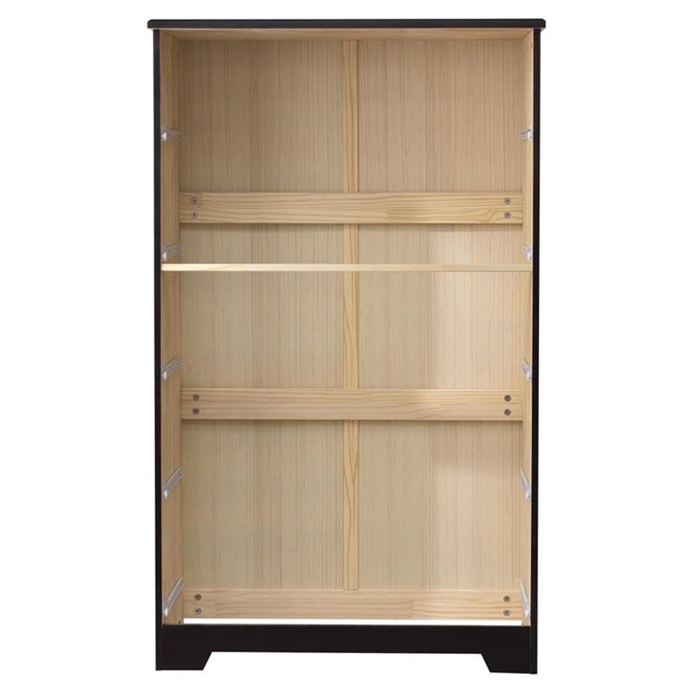 Better Home Products Isabela Solid Pine Wood 5-Drawer Chest Dresser in Tobacco Finish - Perfect for Bedroom Storage, Nursery Organization & Guest Room Furniture