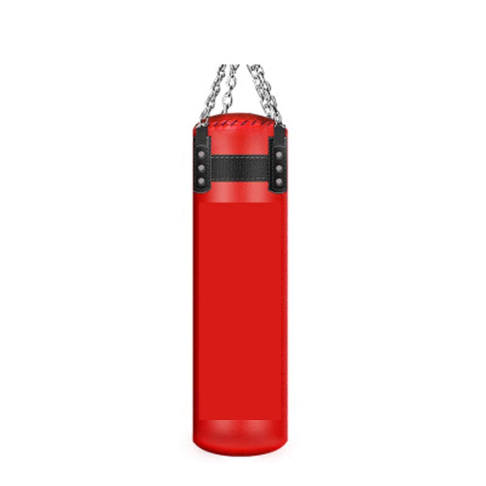 Professional Heavy Punching Bag for Boxing, Kickboxing, Sanda & MMA Training - 100CM Hollow Sand Bag (Red) - Perfect for Home Gym, Martial Arts Practice & Fitness Workouts