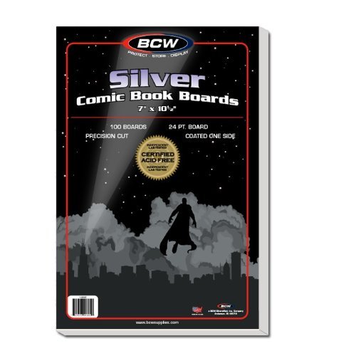 BCW Silver Age Comic Book Bags & Boards - 1000 Pack Acid-Free Storage | Clear Comic Book Sleeves & Backing Boards | Perfect for Collecting, Preserving & Displaying Silver Age Comics