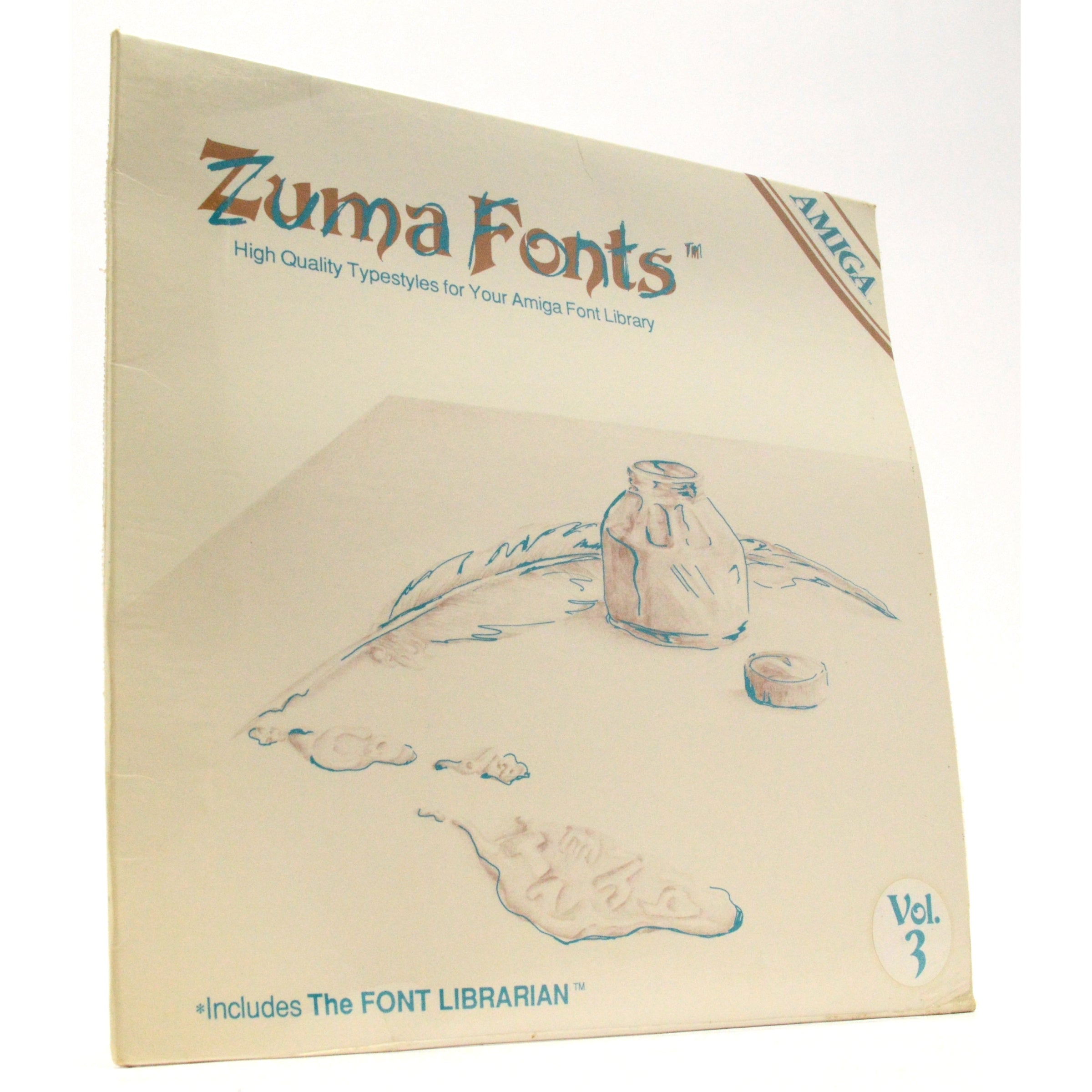 Brand New AMIGA ZUMA FONTS VOL. 3 - Sealed Computer Font Library Software for Graphic Design & Digital Art Projects