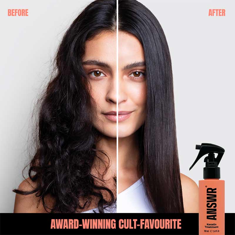 ANSR Professional At-Home Keratin Hair Treatment for Smooth & Shiny Hair - Salon-Quality Results for Frizz Control & Hair Repair at Home