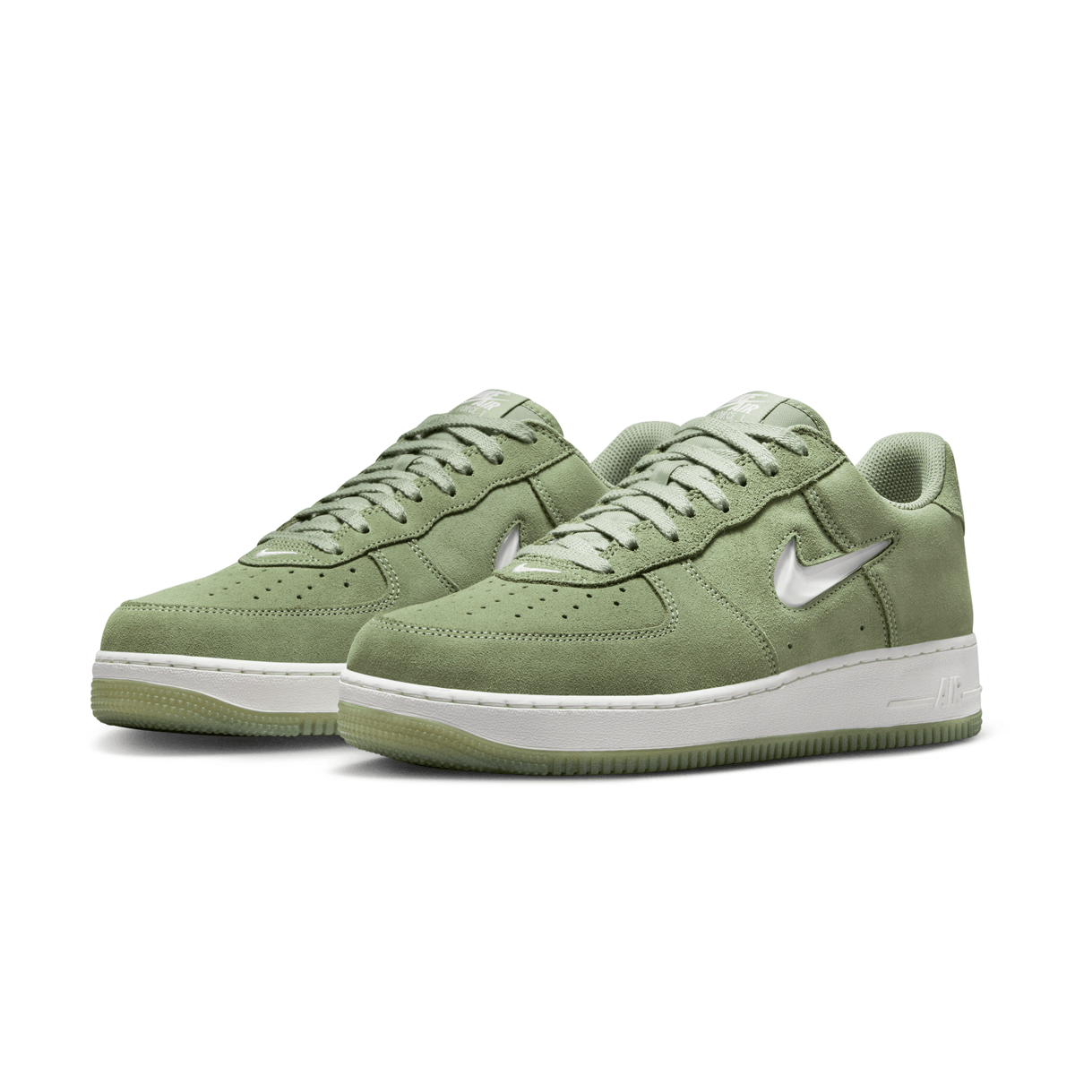 Nike Air Force 1 Low '07 Jewel Sneakers in Oil Green - Limited Edition 'Colour Of The Month' | Stylish Casual Shoes for Men & Women | Perfect for Streetwear, Everyday Wear & Sneaker Collection