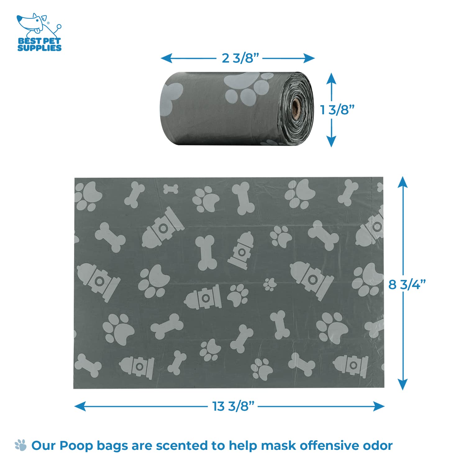 Premium Dog Poop Bag Holder with 30 Bags - Clip-On Leash Attachment for Walking, Hiking & Travel - Durable Reusable Dispenser for Park, Outdoor & Daily Use - Convenient Pack of 2 (Black) - Perfect for Pet Owners On-The-Go