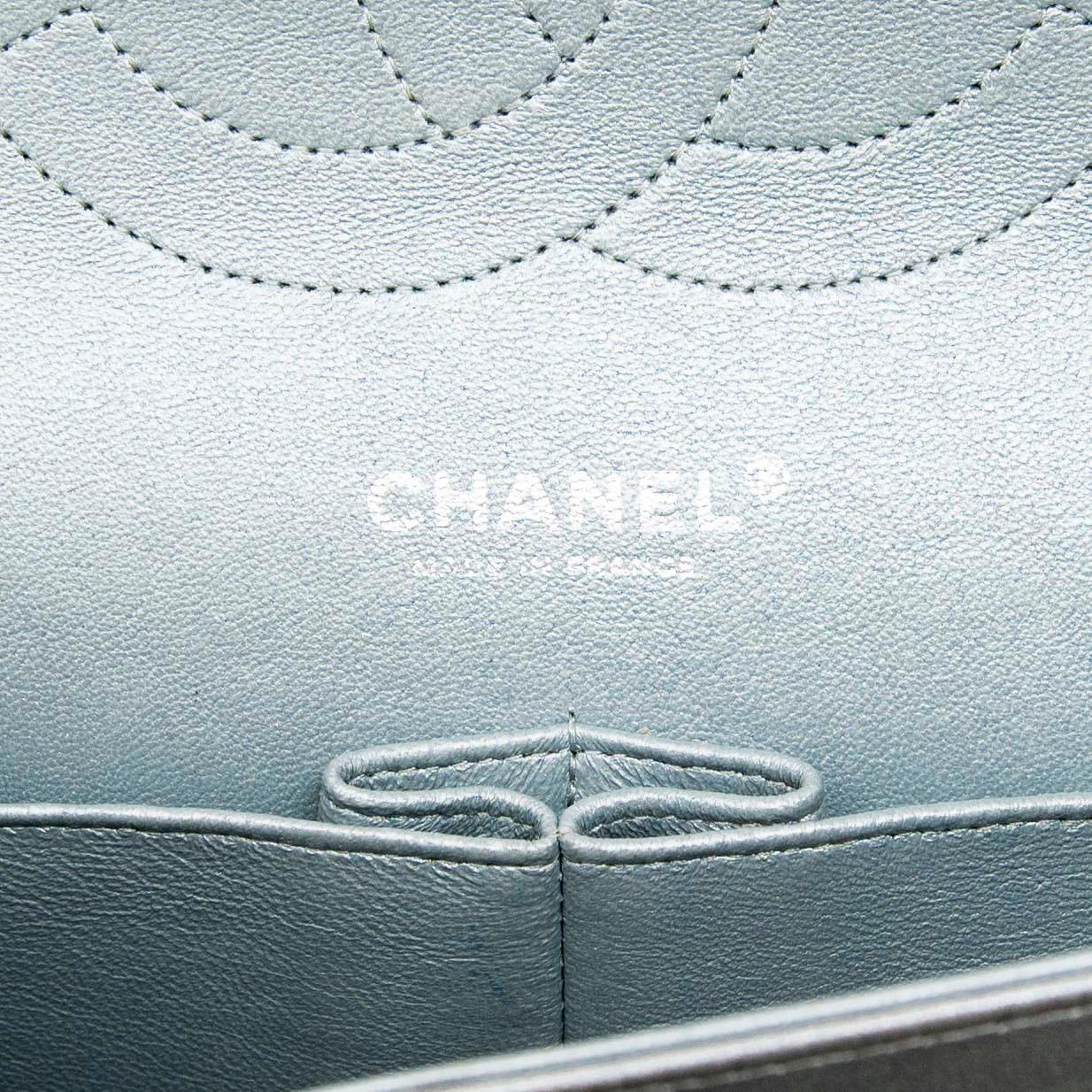 Chanel Silver Jumbo Classic Flap Bag - Luxury Designer Handbag for Women | Perfect for Evening Parties, Work & Special Occasions