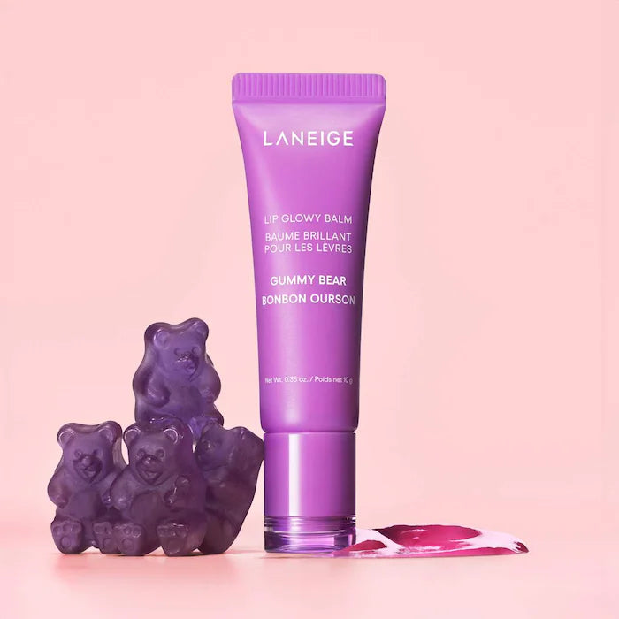 LANEIGE Lip Glowy Balm - Hydrating Lip Balm with Vitamin C for Soft, Plump Lips | Day & Night Moisturizing Lip Care for Dry, Chapped Lips | Perfect for Makeup Prep & Daily Hydration