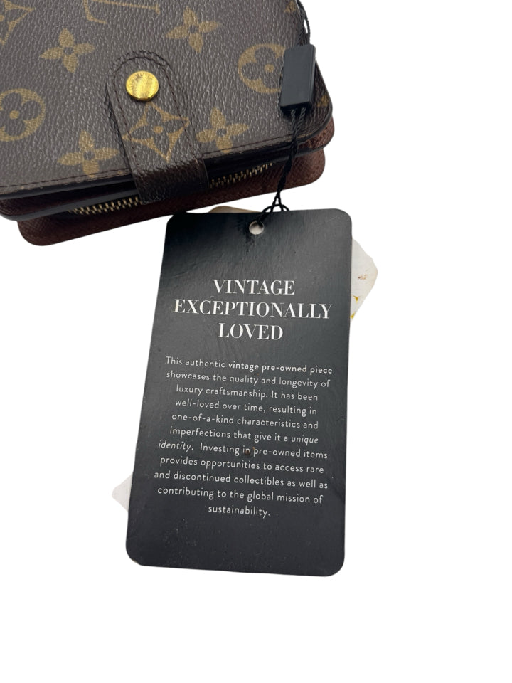 Louis Vuitton Zippy Monogram Compact Wallet for Women - Genuine Leather Zip Around Coin Purse & Card Holder - Perfect for Everyday Use, Travel & Gift Giving