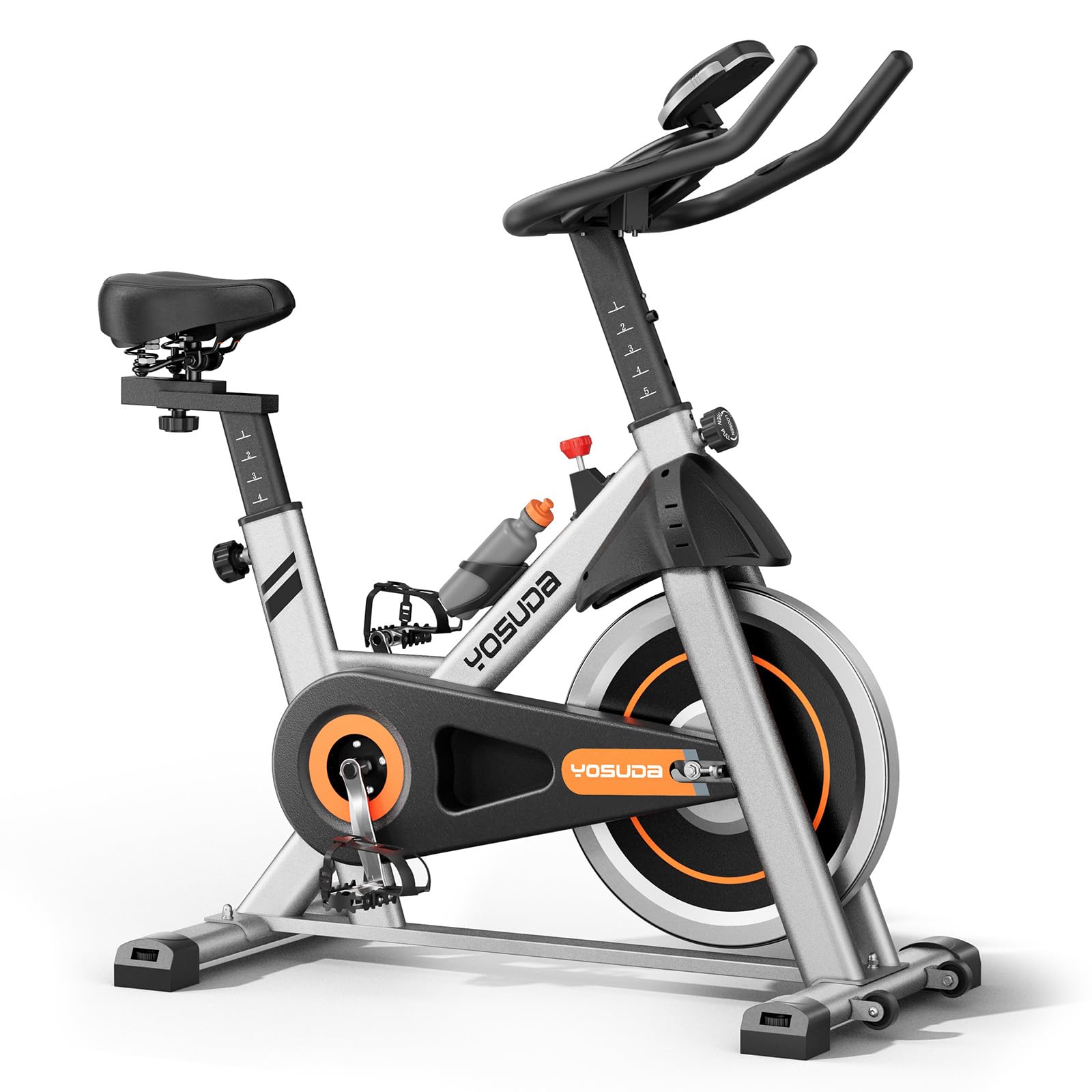 YOSUDA Magnetic Indoor Cycling Bike with Tablet Holder & Comfortable Seat Cushion - Quiet Brake System for Home Gym Workouts - Perfect for Cardio, Weight Loss & Indoor Training