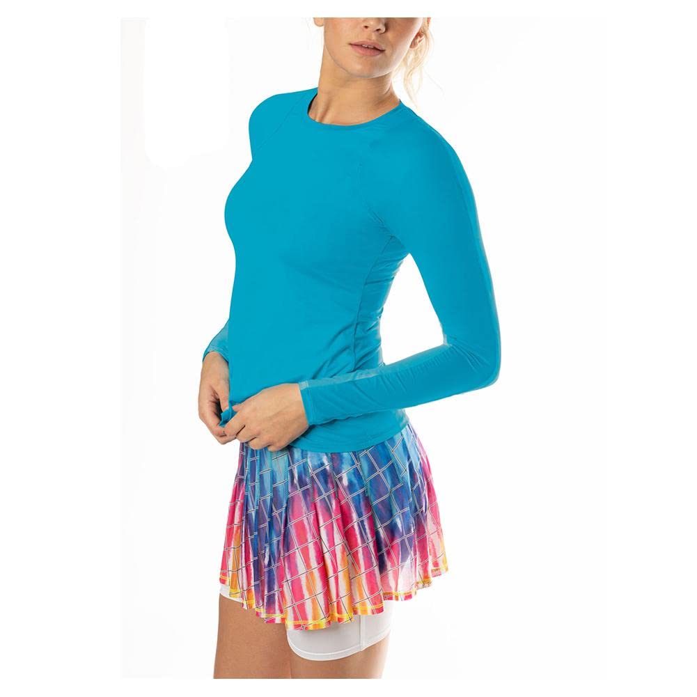 Lucky In Love Breeze Long Sleeve Crew Neck Shirt with UPF 50+ UV Protection - Perfect for Outdoor Activities, Hiking, and Sun Protection