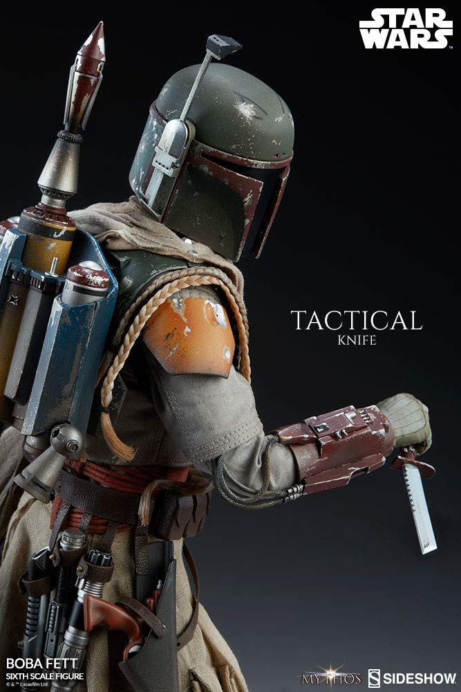 Sideshow Star Wars Mythos Boba Fett 1/6 Scale 12-Inch Premium Collectible Action Figure - Perfect for Display, Gifts & Star Wars Fans Collection