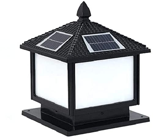Vintage LED Solar Deck Post Lights Outdoor - Waterproof Column Lighting for Garden, Landscape, Fence & Door Decor - Perfect for Patio, Pathway, Driveway and Backyard Illumination