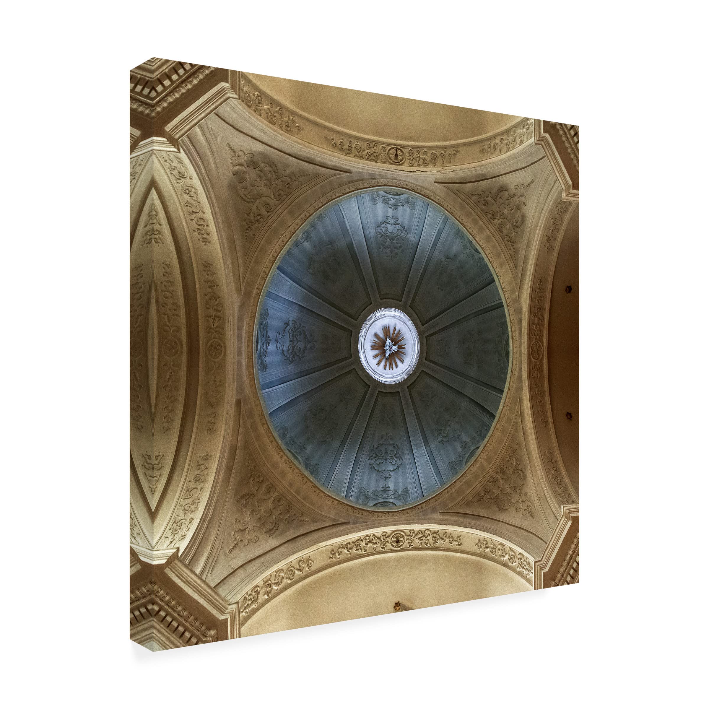 Trademark Fine Art 'Radiating Star' Canvas Wall Art by Jef Van den Hout - Modern Abstract Painting for Living Room, Bedroom & Office Decor