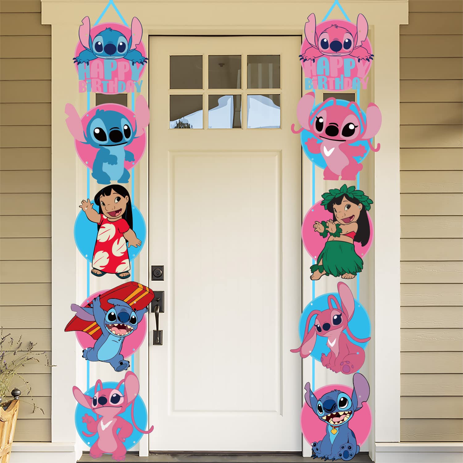 Lilo and Stitch Birthday Party Decorations Set - Indoor & Outdoor Themed Party Supplies with Banner Sign - Perfect for Kids Birthday, Baby Shower, and Disney Themed Celebrations