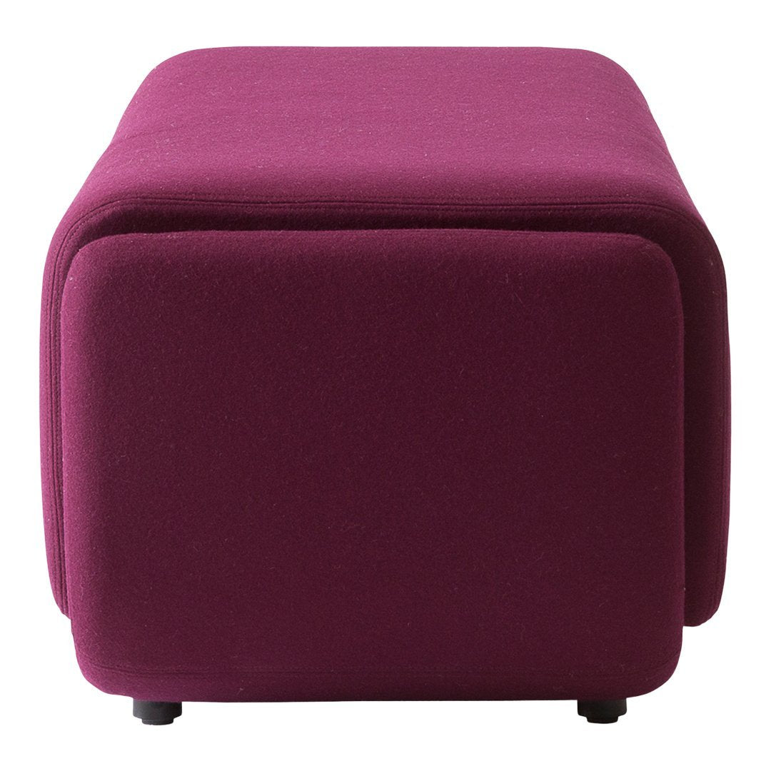 Demacker Basket Pouf Ottoman - Handwoven Natural Fiber Footrest, Boho Chic Decor for Living Room, Bedroom, or Outdoor Patio