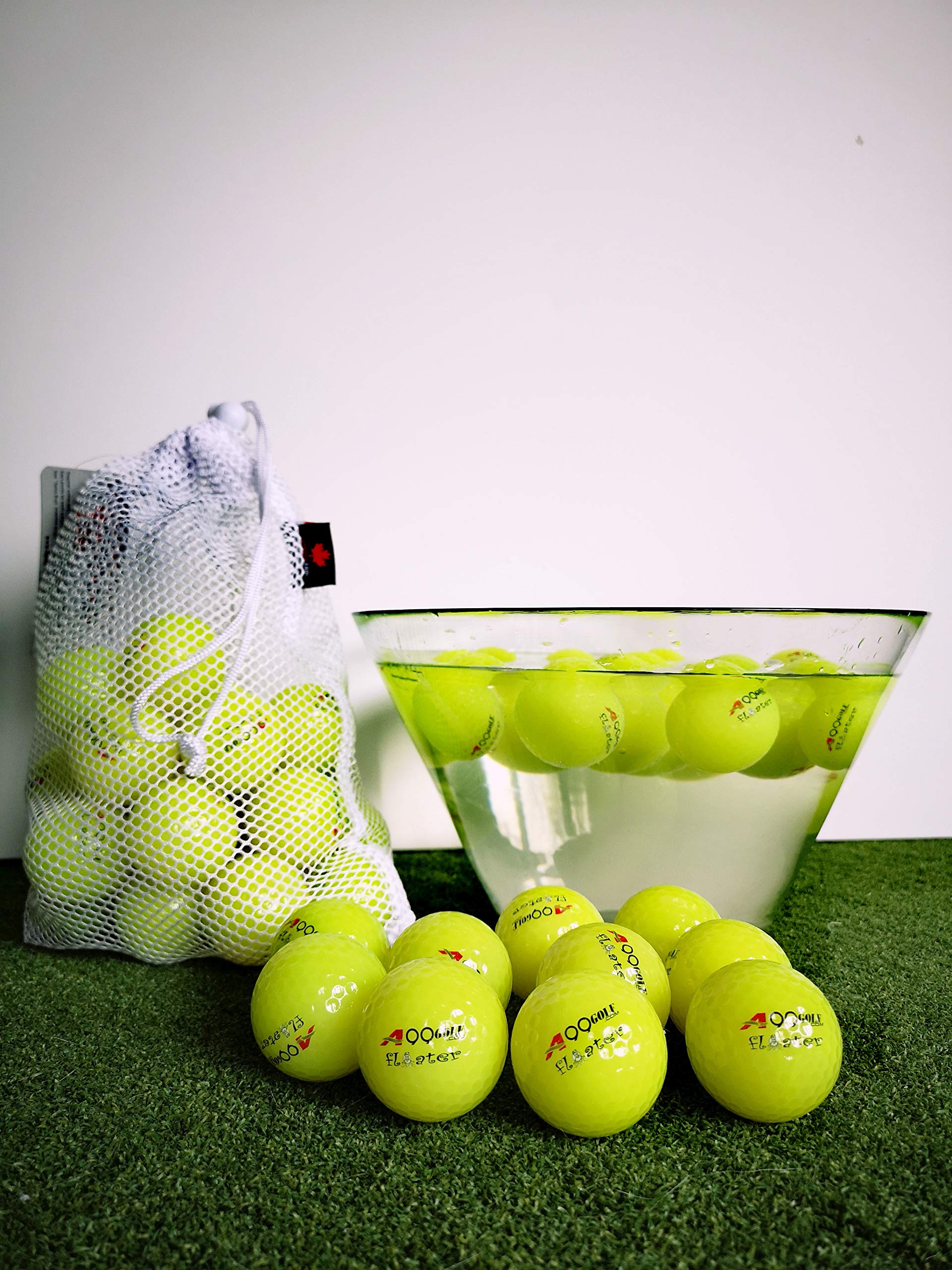 **48pcs Floating Golf Practice Balls - Waterproof Golf Training Aids for Pool, Pond & Driving Range - Includes Carry Bag (Green) - Perfect for Outdoor Fun & Golf Practice**