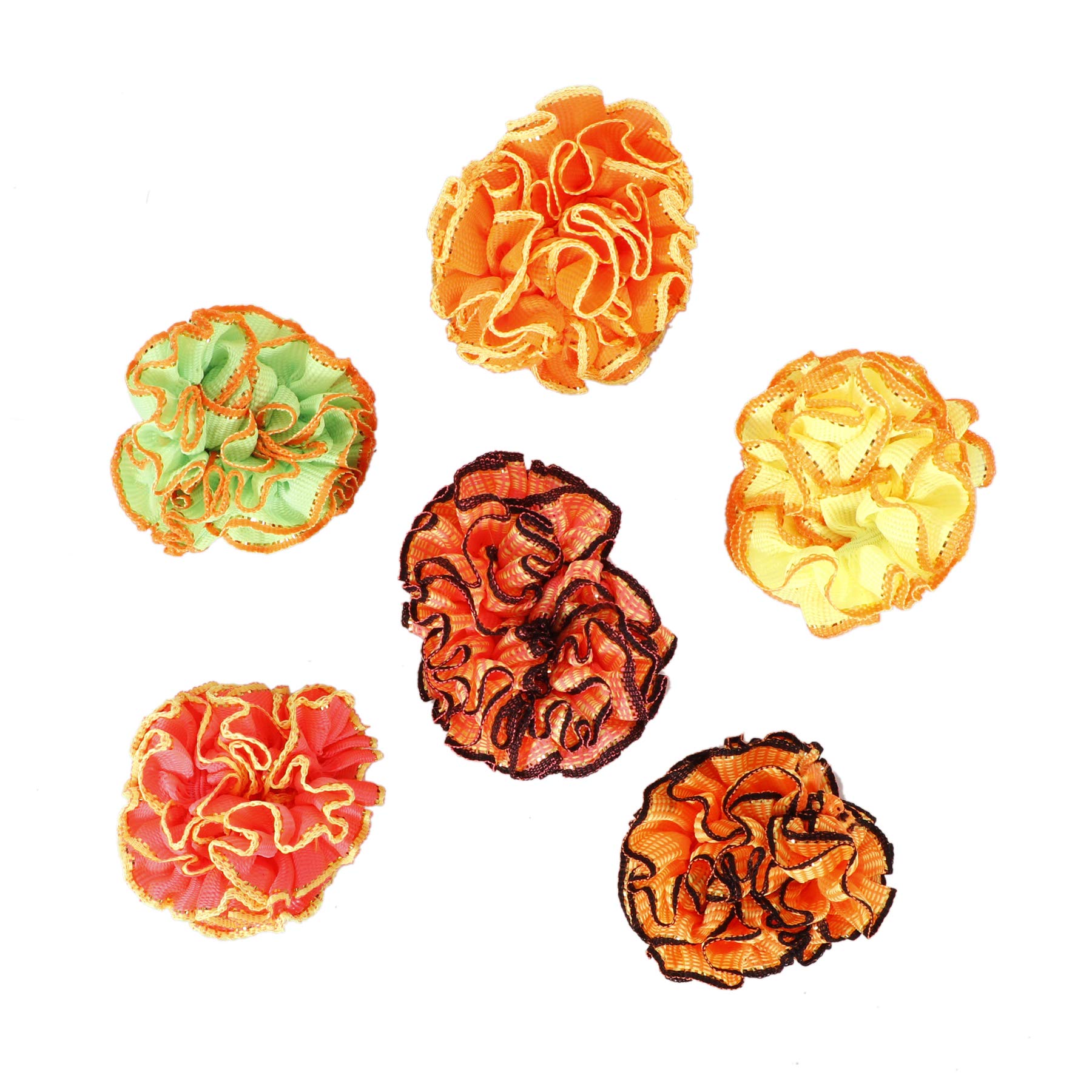 Soft Chiffon Hair Scrunchies for Women & Girls - 6 Pack Elastic Hair Ties, No-Slip Hair Bands, Gentle on Hair - Perfect for Workouts, Yoga, Office & Everyday Styling