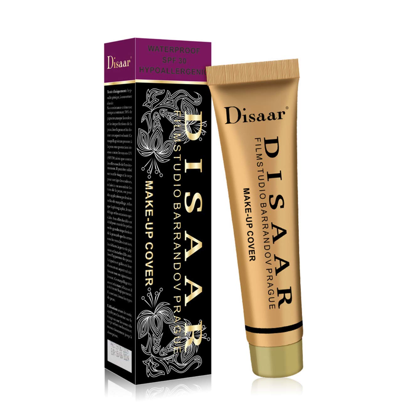 Waterproof SPF30 Hypoallergenic Foundation Makeup Cover Creamy Concealer - #102 Natural, Long-Lasting & Full Coverage for Daily Wear & Special Occasions
