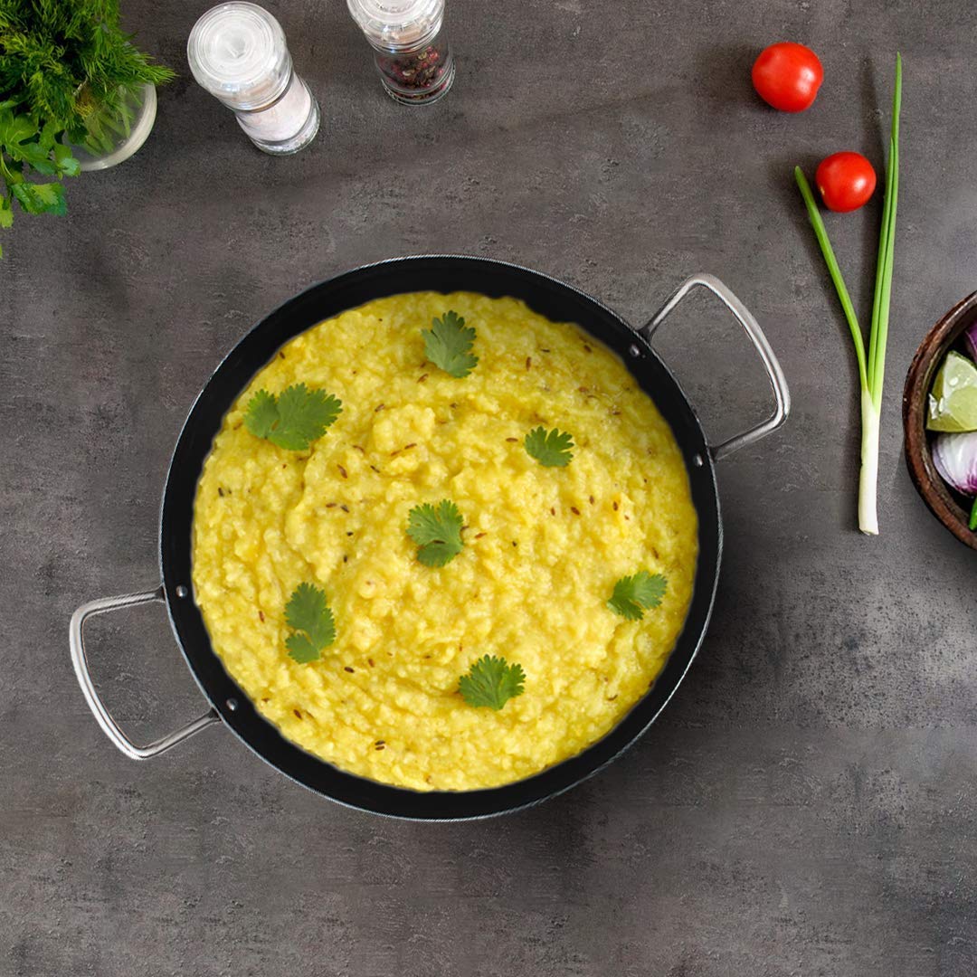 Premium Pre-Seasoned Cast Iron Cookware Set - Tawa, Kadai & Tadka Pan for Indian Cooking | Durable Non-Stick Skillet, Wok & Fry Pan | Perfect for Roti, Curry & Tempering Spices | Stovetop & Oven Safe