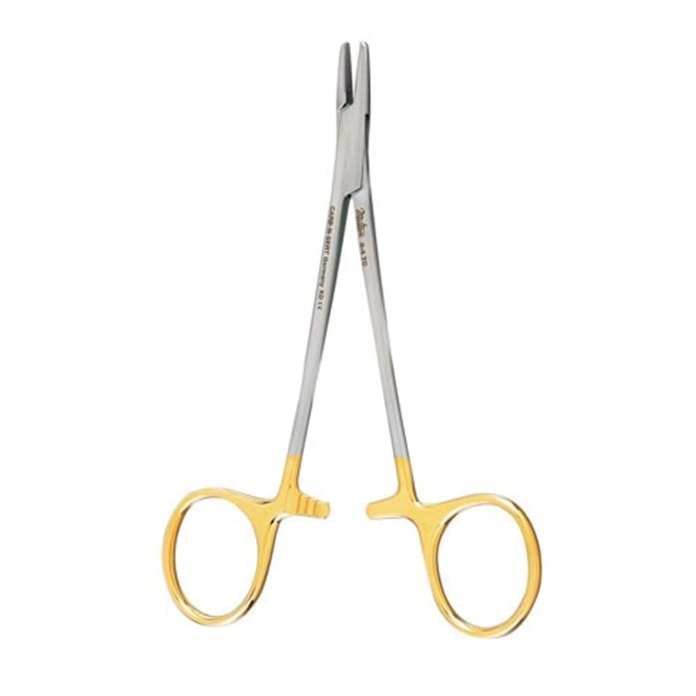 Integra 8-4 Derf Needle Holder with Serrated Jaws - Precision Surgical Instrument for Suturing & Wound Closure | Ideal for Hospitals, Clinics & Veterinary Use