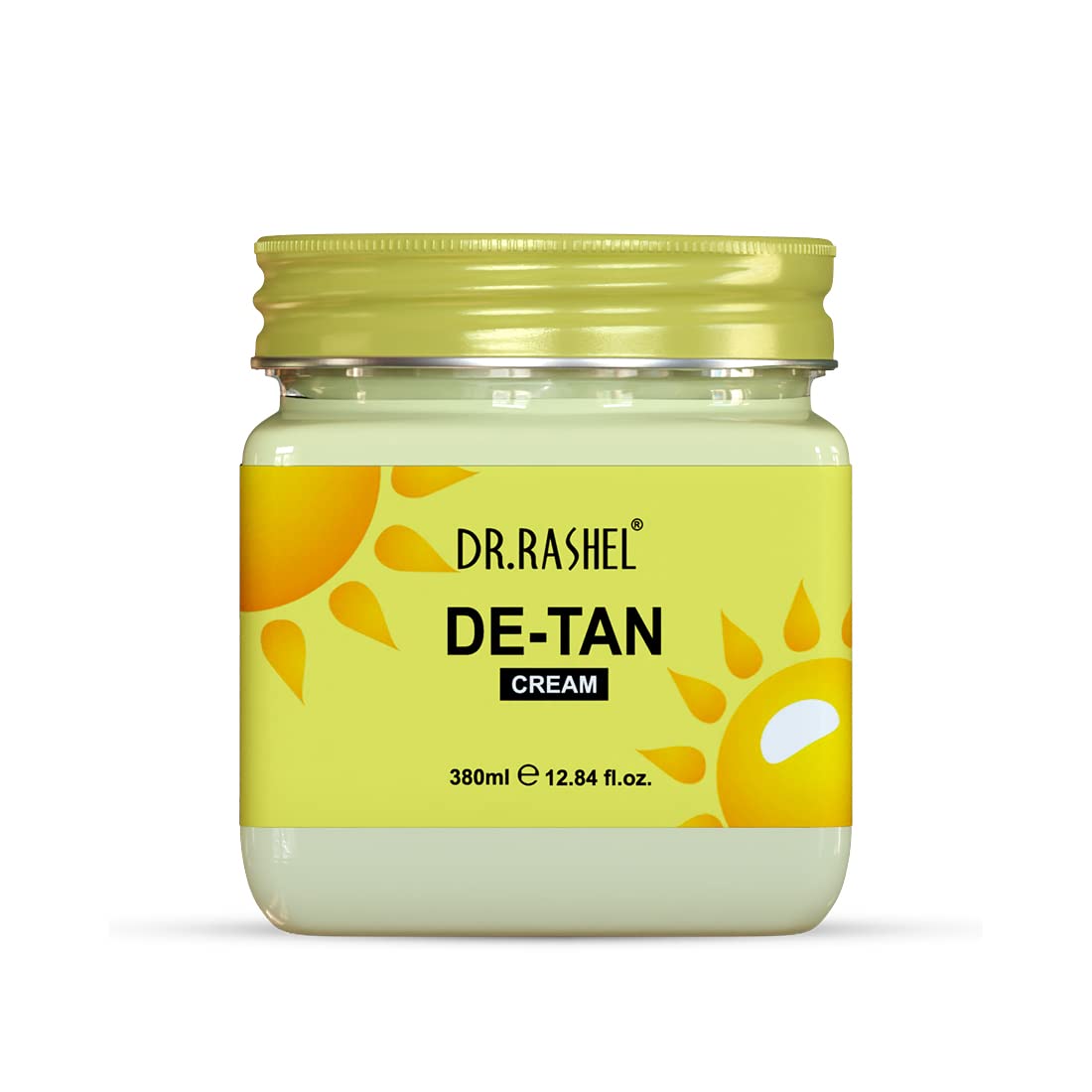 DR.RASHEL De-Tan Face Cream for Women & Men (380ml) - Brightening & Hydrating Treatment for All Skin Types | Vegan, Paraben-Free Formula | Repairs & Nourishes for Soft, Healthy Skin | Perfect for Daily Skincare Routine & Post-Sun Care