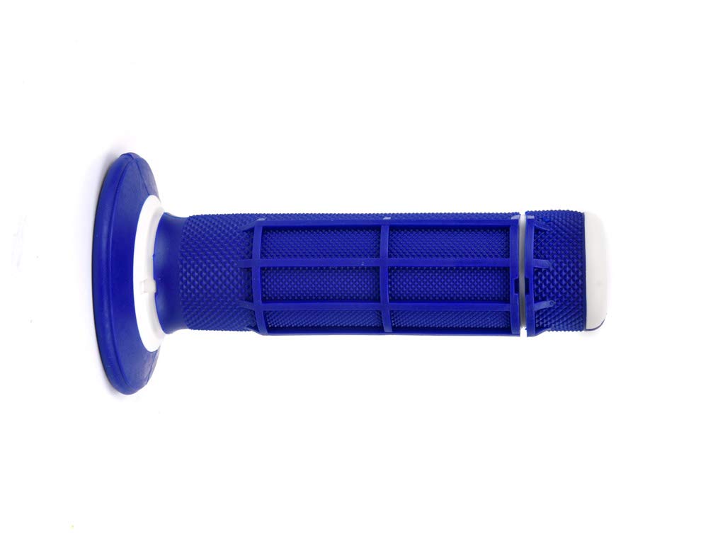 Domino Racing Dually Half Waffle Grips for Dirt Bikes - Premium Motorcycle Handlebar Grips for Off-Road, MX & ATV Riding - Enhanced Comfort & Control in Rough Terrain