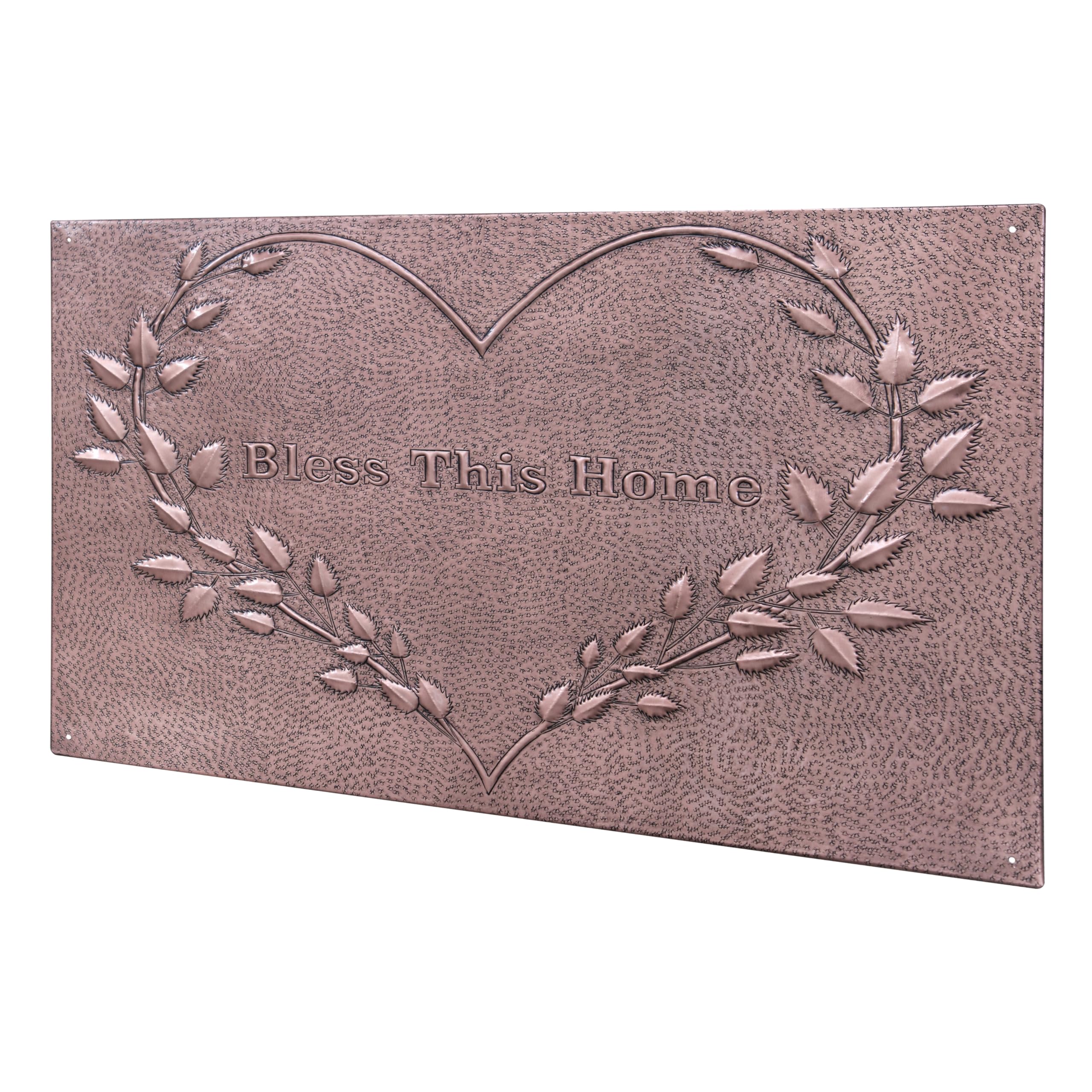 Custom Copper Backsplash Tile - Heart Leaves Design for Kitchen & Outdoor Decor