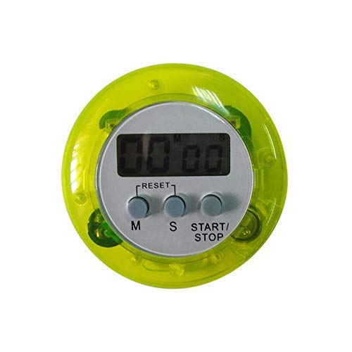 Sophisticated Digital Kitchen Timer - Ultra Thin LCD Screen, 5 Color Options, Count Up/Down Alarm, Magnetic Back - Perfect for Cooking, Baking, Kids Learning & Home Use (Green)