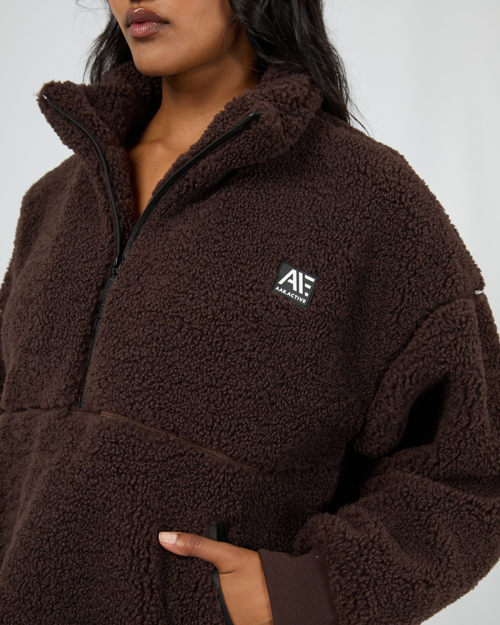 Amara Quarter Zip Teddy Fleece Pullover for Women - Soft & Cozy Winter Sweatshirt - Perfect for Casual Outfits, Outdoor Activities & Layering