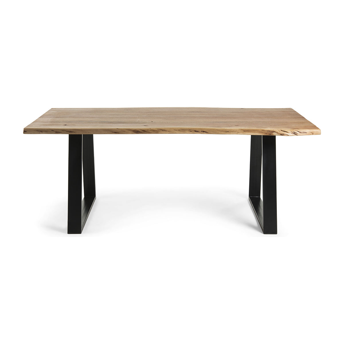 Modern Alaia Dining Table - Solid Wood Kitchen Table for 6 - Elegant Farmhouse Style Dining Room Furniture for Family Gatherings & Dinner Parties